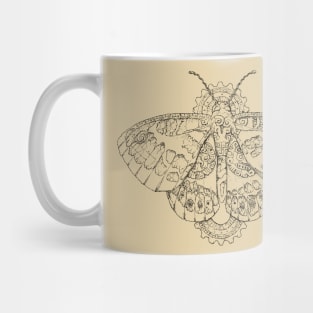 The Aztec Butterfly by Sam Deacon Art (Black) Mug